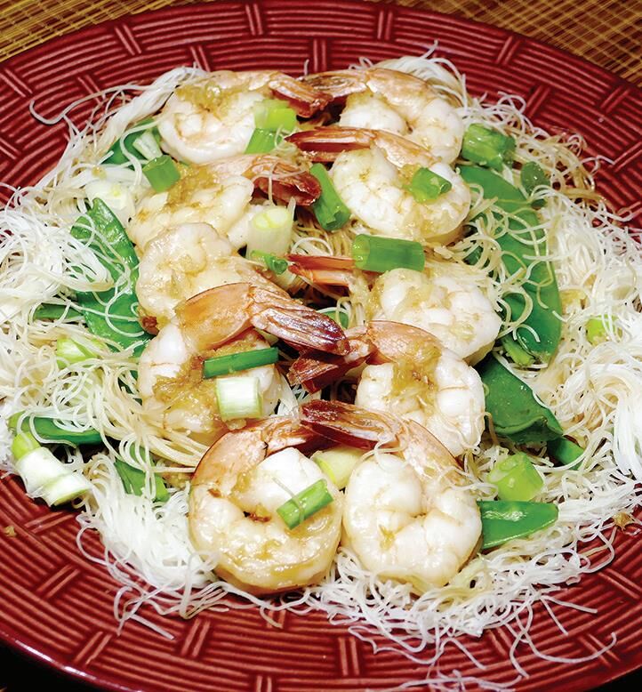 STEAMED GARLIC SHRIMP WITH
